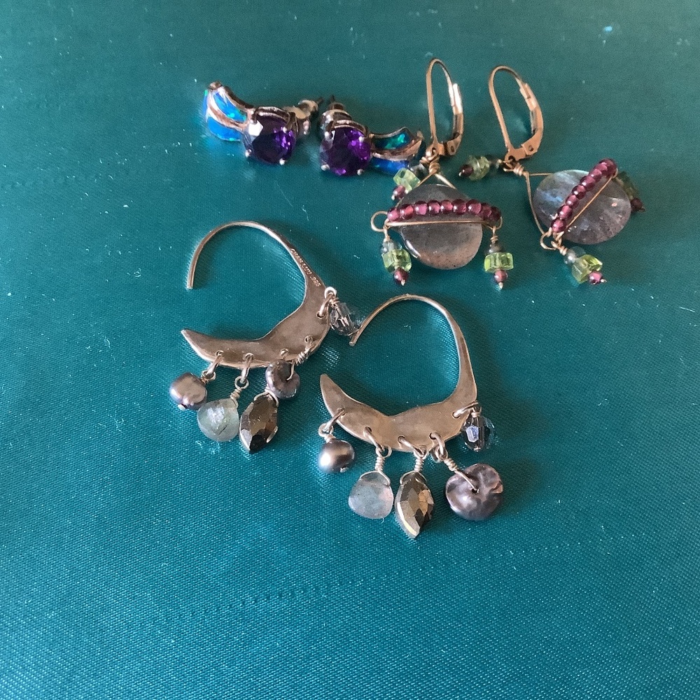 Earrings $52.. each 3 pairs